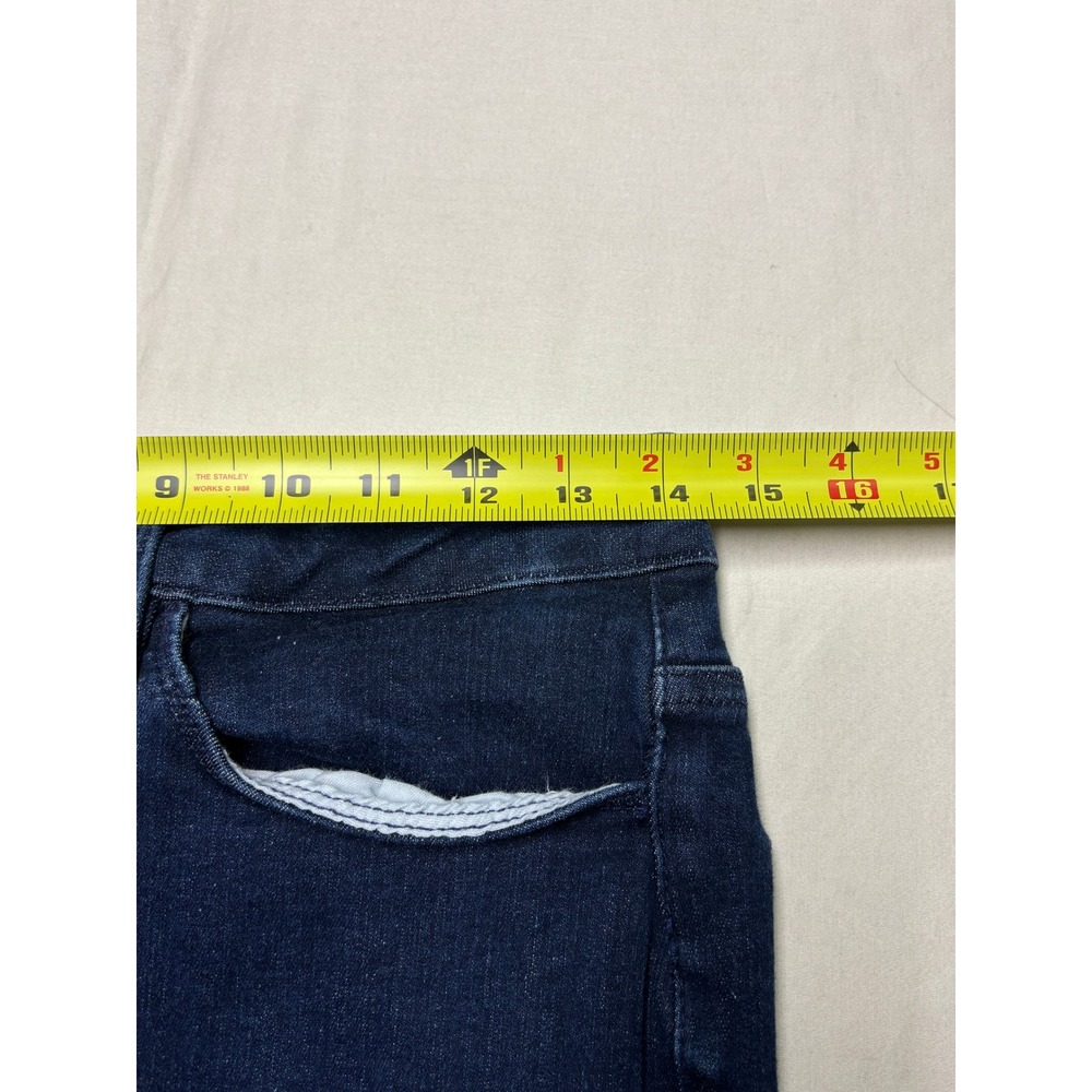 FRAME Le One Flare Jeans Dark Wash High Rise Stretch Denim Womens Size 28X32 - Picture 7 of 11